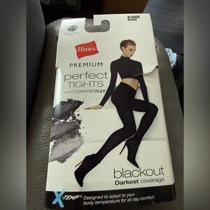 Hanes Premium Black Leggings with ComfortFlex